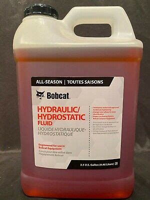 bobcat hydraulic oil type